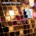 12 Inch Large Disco Ball, Rotating Mirror Ball with Real Glass Tiles, Sturdy Hanging Ring for Party Decorations, Weddings, Nightclub, Birthday, Home Ceiling Dcor, Silver Disco Ball for Events