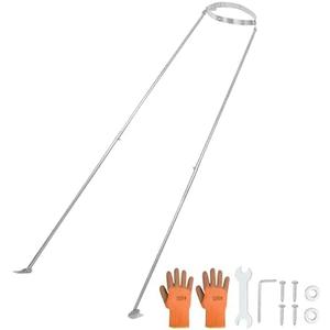 Extended Roof Chimney Support Bracket Kit, Compatible with Chimney Pipes 6"-15" Diameter Adjustable Roof Brace Includes Mounting Bracket Leg and Nut Gasket Provides Stability Against Snow and Wind - Amazon.com