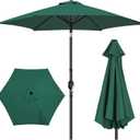 Yaheetech Patio Umbrella, 9FT Outdoor Table Market Umbrella with Push Button Tilt and Crank, Yard Sun Shade for Garden, Deck, Backyard, Pool (Dark Green)