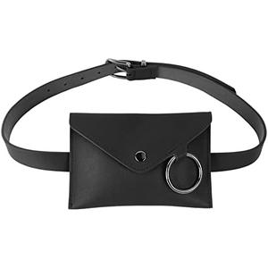 Women Mini Envelope Flap Faux Leather Fanny Pack Waist Bag Handbag Clutch Cell Phone Pouch
