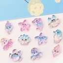 3 x 21PCS Mini Resin Ocean Animals Miniature Sea Animals Figurines Party Favors Bag Filler Tiny Marine Ornaments Charms for Vase Filler Aquarium Garden Fish Tank Micro Landscape Dollhouse