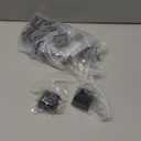 Iron Baluster Shoes Stair Flat Shoe with Screw for 1/2 Inch Square Scroll Basket Twist Knuckle Staircase Balusters Metal Spindle Railing, Satin Black (12 Pcs)