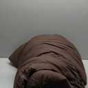 Paxrac Earthy Brown Comforter Queen Size, Neutral 3 Pieces Comforter Set, Lightweight Solid Bedding Set, All Seasons Soft Fluffy Queen Comforter Set (90x90In Comforter & 2 Pillowcases)