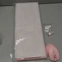 MEETION Wireless Keyboard and Mouse, Full-Sized Cordless Keyboard with Wrist Rest, 3 DPI Adjustable Mouse, Keyboard and Mouse Set with 2.4GHz USB Receiver, for PC/Computer/Laptop/Windows/Mac, Pink