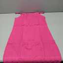 Lesore Womens Mini Dress Casual Summer Strappy Straps Sleeveless Square Neck Knit Mini Dresses Beach Vacation Hot Pink Large