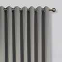 Blackout Room Darkening Eyelet Curtains - Thermal Insulating Window Curtains | Panels | Drapes - 2 Curtain Set (50" x 90", Grey)