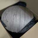 Benjara Rome 25 Inch End Table, Wrought Iron Base, Solid Pine Wood, Brown and Black