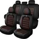 Car Seat Cover Fit for Toyota 4Runner 2000-2025,Compatible Airbag Non-Slip Waterproof Seat Covers, Car Seat Protector Premium Interior (Standard 5 Seats,Black Coffee)