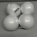 Styrofoam Half Balls 4 Inch,8PC Large White Half Foam Balls for Crafts, DIY Craft Giant Foam Balls for Home and School,Smooth Solid Round Balls (Half styrofoam-4in-8pc)
