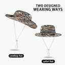 Sun Hats for Men Women Bucket Hat UPF 50+ UV Protection Boonie Hat for Safari Fishing Hiking Garden Beach