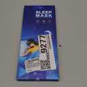 Mavogel Cotton Sleep Eye Mask - Updated Design Light Blocking with Adjustable Nose Bridge, Soft and Comfortable Night Eye Mask for Men Women, Eye Blinder for Shift Work, Includes Travel Pouch, Black