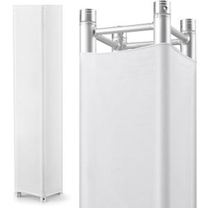 2 Pcs White Truss Cover Fits 8 ft x 12 in Box Truss Scrim Elastic Fabric Seamless Integration Easy Installation Pull over Sleeves Christmas