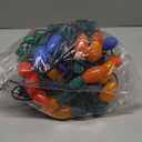 Minetom Vintage C9 LED Christmas Lights Outdoor Multicolor, 50 Feet C9 String Lights for Christmas Tree Roofline Holiday Party Indoor Outdoor Garden Patio Backyard Cafe Xmas Decoration, Green Wire