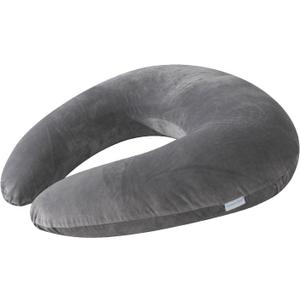 QUEEN ROSE Reading Pillow, Gaming Pillow for Lap Replacement Cover, Soft Velvet Grey