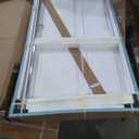 Frameless Sliding Bathtub Shower Door, Brushed Nickel, 60"*60"-1/4"