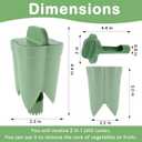 Suuker 2-in-1 Pepper Corer Set,Pepper Seed Corer,Apple Core Remover Tool,Fruit and Vegetable Core Remover,Kitchen Gadget for Bell Chili Plant,Zucchini,Balsam Pear