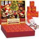 Jigsaw Puzzle Advent Calendar 2025 for Kids Adults, 24 Days Surprise Christmas Countdown Advent Calendar, Santa's Surprise,1008 Pieces Stocking Stuffers Christmas Gifts Puzzle 19.7 x 27.6 inches