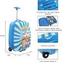 Bioworld Lanky Box Favorite Characters Kids' 16.5" Hard-Side Carry-On Luggage for Toddler