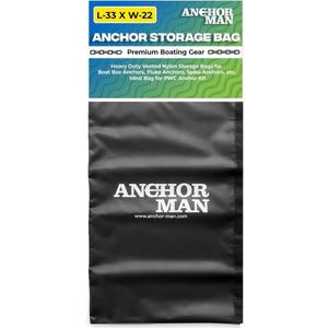Heavy Duty Anchor Bag for Boats  33 x 22 Waterproof Rope Bag for Anchors, Floats, Life Jackets & Bumper Storage Boat Anchor Bags