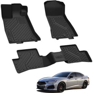 LASFIT Floor Mats for Acura TLX & Type S 2021-2025 Sedan, Front & Rear