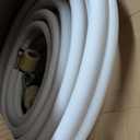 25 Ft Mini Split Line Set Air Conditioning Copper Tubing Pipe Extension 1/4" & 3/8" PE Thickened for AC and Heating 9000BTU (White)
