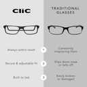 Clic Magnetic Reading Glasses - Original Long (M-L) - Rigid Headband