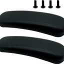 Replacement Office Chair Arm Replacement Armrest Pads Oval Shaped Office Chair Parts Arm Rest for Desk Chair with Mounting Hole Patterns Screws (Fashion)