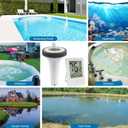 Pool Thermometer Floating Easy Read,Pool Temperature Thermometer Floating, Large Screen Digital Wireless Pool Thermometer Waterproof, Floating Pools Thermometers for Swimming Pools/Fish Tank/Hot Tubs