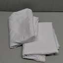 sancua 2 Pack White Tablecloth 60 x 102 Inch, Rectangle 6 Feet Table Cloth - Stain and Wrinkle Resistant Washable Polyester Table Cover for Dining Tables, Buffet Parties and Camping