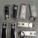 Glooglitter 8 Pcs Mini Keychain Flashlight LED Keychain Light Bulk Small Flashlight for Outdoor Camping Hiking Equipment and Emergency Gift(Black, Silver)