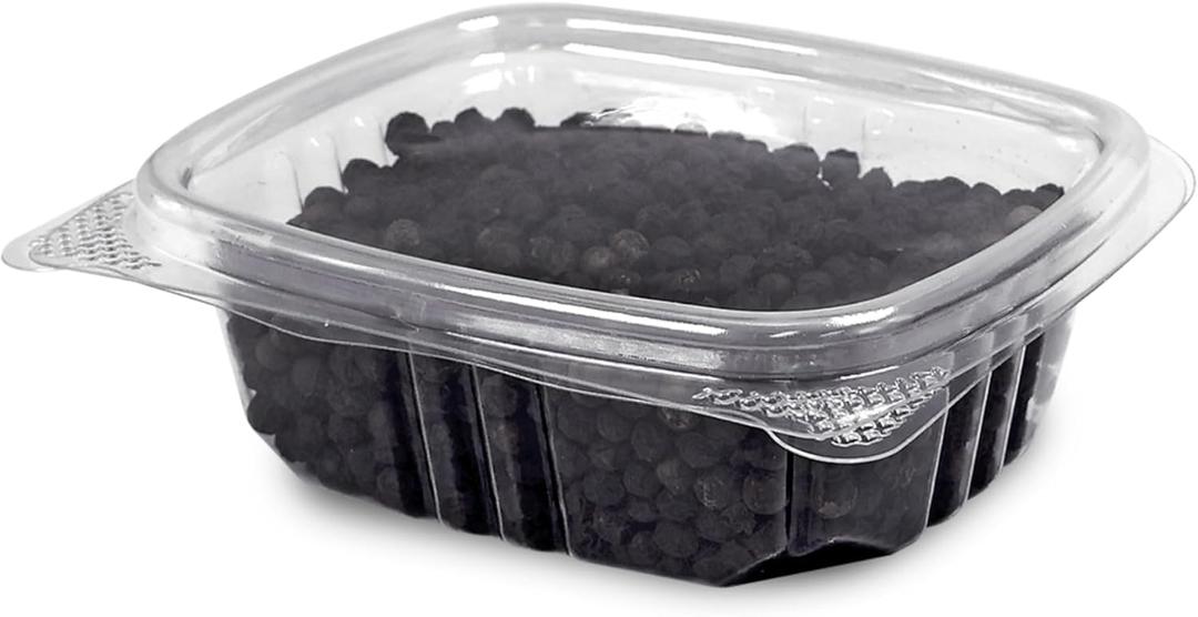 4oz RPET Clear Hinged Lid Deli Container- 400Pcs