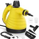 Handheld Steam Cleaner, Pressurized Steam Cleaner with 9pcs Accessories & Safety Lock, Natural Multi-Purpose Powerful Home Use Steamer for Cleaning, Car, Bathroom, Shower, Upholstery, Grout, Window