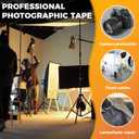 SWRT Gaffers Tape, 11 Mil Industrial Grade Gaffer Tape, 2 x 30 Yards, 2 Pack, Strong Adhesion, Easily Remove No Residue, Professional Matte Finish No Reflection, Black, 60 Yards in Total