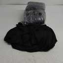 4 Packs 32 x 43 Inch Spandex Round Cocktail Table Skirts with Wavy Drapes Stretch Cocktail Tablecloth Fitted High Top Tables for Wedding Bar Party Banquet (Black)