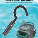 Stainless Steel Hook for All Robotic Pool Cleaner, Metal Pool Hook for Poles - Easy Attach to Telescopic Poles, Pool Accessories for Pool Vacuum Robot Including Cordless, Above Ground, and Underwater