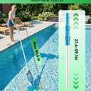 Saker Handheld Pool Vacuum with Telescopic Pole, Cordless Pool Cleaner 4200 L/H Powerful Suction, 60 Min Runtime, Rechargeable Vacuums for Above Ground Pools, Inground Pools, Spas & Hot Tubs