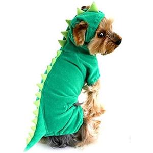 NACOCO Dog Dinosaur Design Costume Green Pet Clothes for Medium & Large Dog (Green, XXL)