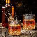 Yaomiao 16 pack Old Fashioned Whiskey Glasses Bulk 10 oz Bourbon Cocktail Rocks Glasses for Whiskey Bourbon Liquor and Cocktail Drinks Gift 