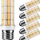 LED Light Bulb 200W Equivalent 2500 Lumen Super Bright 3000K Daylight White 20W Led Bulb E26/E27 Medium Base for Home Garage Warehouse Indoor Outdoor Led Corn Light Bulb Pack of 6 (Yellow)