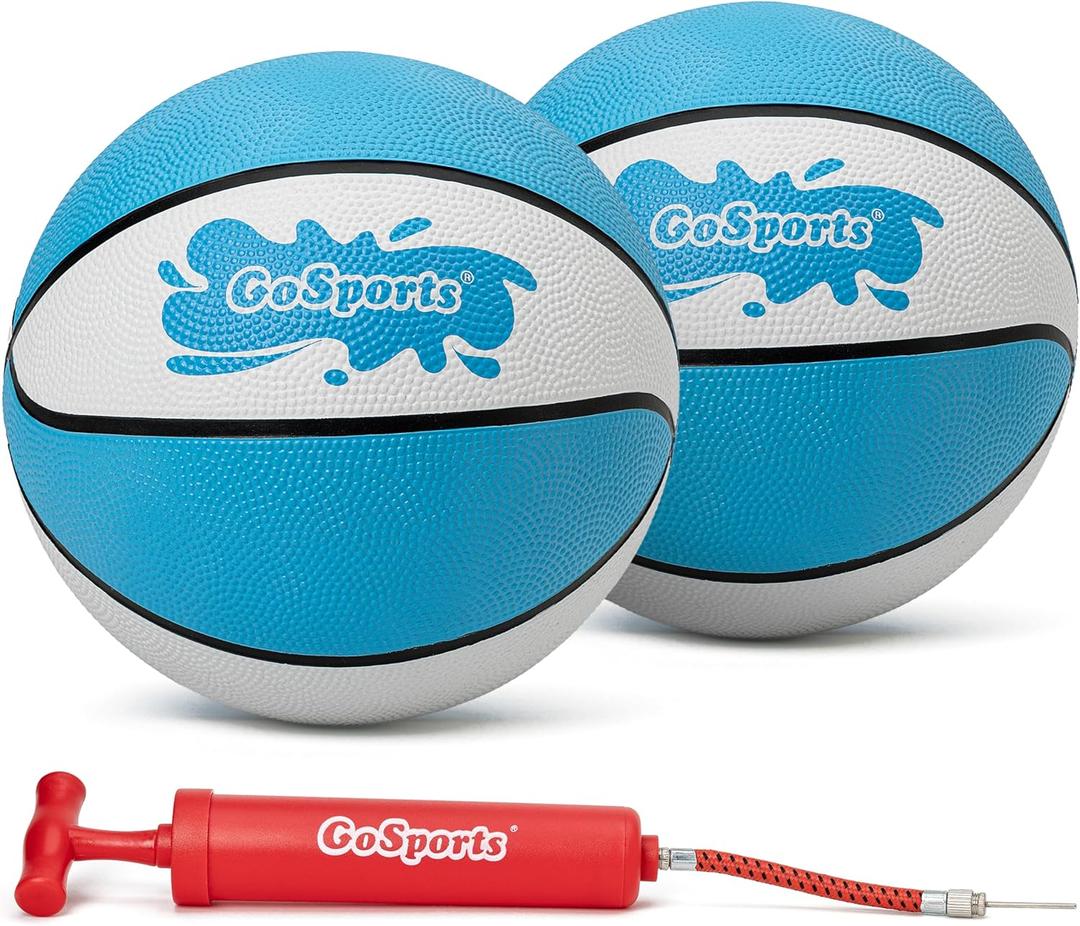 GoSports Water Basketballs 2 Pack - Choose Between Size 3 and Size 6, Great for Swimming Pool Basketball Hoops