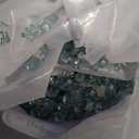 Mr. Fireglass Crushed Fire Glass for Natural or Propane Fire Pit Fireplace & Landscaping,10 lb High Luster Light Sea Blue