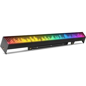LED Stage Light Bar 120W,666 RGB Pixel LED Light Bar DJ Light Bar Chase Marquee Gradient Strobe Colorful Wall Bright with DMX & Sound Activated Uplighting for Church Garden Wedding Party (Black)