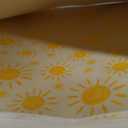 100 Sheet Bohemian Sun Wax Paper for Food Tissue Paper Gift Wrapping Yellow Sun DIY Baking Kitchen Package for Summer Hawaii Wedding Picnic Hamburgers Sandwiches Desserts