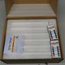 Homemory 24 Pcs Real Wax Flameless Taper Candles with Remote Timer and Dimmer, Battery Operated Candlesticks with Flickering Light, White Window Candles, 9.6 Inches for Wedding Home Decor