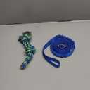Dog Bungee Tug Toy Hanging from Tree,Outdoor Tether Tug of War Interactive Dog Rope with Chew Lure for Small Medium Large Dogs (Blue)