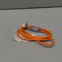Indoor Outdoor Extension Cord Weatherproof with Lighted End, UL Listed, 12 Gauge 6FT Orange 3 Prong Heavy Duty, 12/3 SJTW 15A Power Cord for Outdoor Lights, Lawn