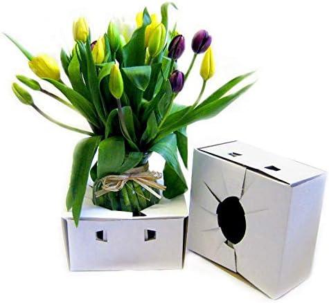 Cardboard Delivery Boxes l Flower Delivery Box l Vase Boxes Cardboard for delivery l Florist Delivery Boxes (50)