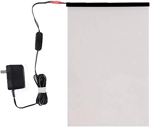 PDLC Switchable Smart Film Electric Smart Glass Film Adhesive All Day Privacy Protection Window Sticker, 6Inch x 12Inch