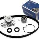 Timing Belt Kit Water Pump w/Gaskets Tensioner Fits 1996-2000 For Honda Civic 1.6L SOHC D16Y5 D16Y7 D16Y8 16 Valve
