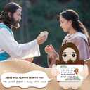 Jesus Plush Christian Desk Decor Christian Gifts For Women Mini Jesuss Figures spiritual Gifts For women Men Faith Religious Baptism Catholic Gift For Her Jesus Loves You Emotional Support Nuggets
